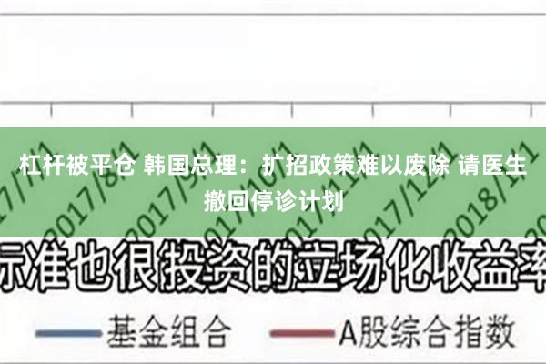 杠杆被平仓 韩国总理：扩招政策难以废除 请医生撤回停诊计划