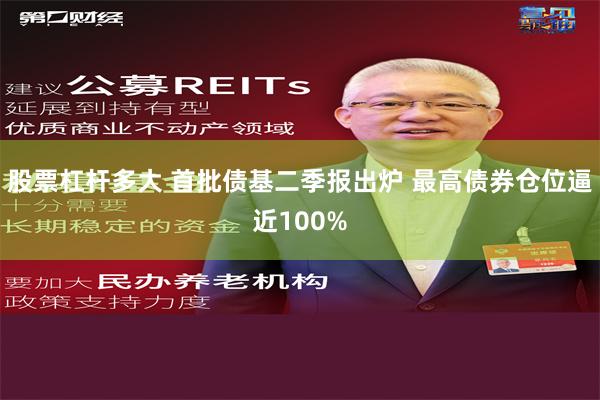 股票杠杆多大 首批债基二季报出炉 最高债券仓位逼近100%