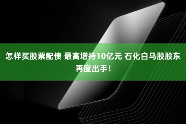 怎样买股票配债 最高增持10亿元 石化白马股股东再度出手！