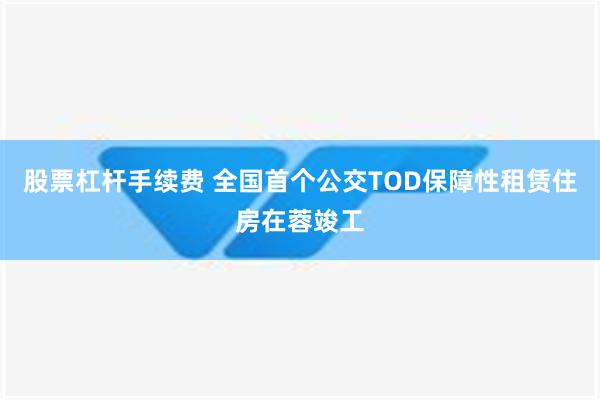 股票杠杆手续费 全国首个公交TOD保障性租赁住房在蓉竣工