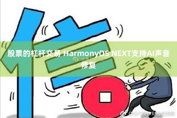 股票的杠杆交易 HarmonyOS NEXT支持AI声音修复